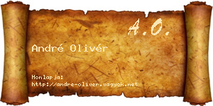 André Olivér névjegykártya
